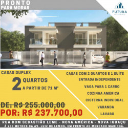 Casa com 2 Quartos à Venda, 50 m² em Nova América - Nova Iguaçu