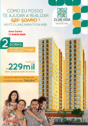 Apartamento com 2 Quartos à Venda, 45 m² em Jardim São Nicolau - São Paulo
