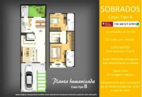 Casa de Condomínio com 2 Quartos à Venda, 93 m² em Jardim Simus - Sorocaba