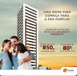 Apartamento com 3 Quartos à Venda, 61 m² em Zumbi - Recife