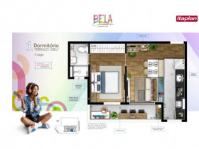 Apartamento com 1 Quarto à Venda, 37 m² em Centro - Diadema