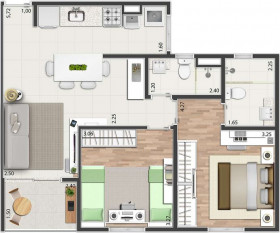 Apartamento com 2 Quartos à Venda, 65 m² em Santa Maria - São Caetano Do Sul