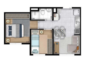 Apartamento com 1 Quarto à Venda,  em Brás - São Paulo