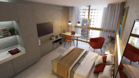 Apartamento com 1 Quarto à Venda, 28 m² em Boa viagem - Recife