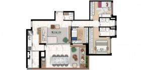Apartamento com 3 Quartos à Venda, 107 m² em Vila Anglo Brasileira - São Paulo