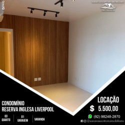 Apartamento com 3 Quartos para Alugar, 90 m² em Ponta Negra - Manaus