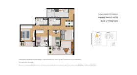 Apartamento com 3 Quartos à Venda, 84 m² em Jardim Caravelas - São Paulo