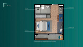 Apartamento com 1 Quarto à Venda, 24 m² em Campo Belo - São Paulo