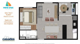 Apartamento com 2 Quartos à Venda, 43 m² em Vila Gustavo - São Paulo
