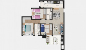 Apartamento com 3 Quartos à Venda, 67 m² em Centro - Osasco