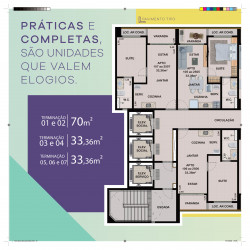 Apartamento com 3 Quartos à Venda, 70 m² em Várzea - Recife