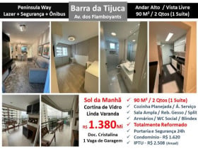Apartamento com 2 Quartos à Venda, 90 m² em Barra da Tijuca - Rio de Janeiro