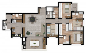 Apartamento com 4 Quartos à Venda, 5 m² em Vila Gilda - Santo André