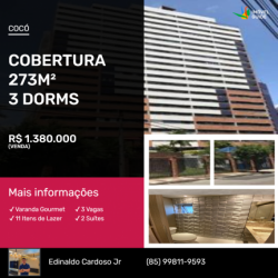 Cobertura com 3 Quartos à Venda, 273 m² em Cocó - Fortaleza