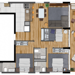 Apartamento com 3 Quartos à Venda, 64 m² em Gonzaga - Santos