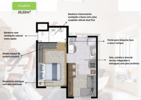 Apartamento com 1 Quarto à Venda, 26 m² em Cambuci - São Paulo