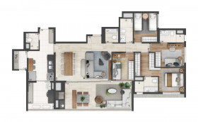 Apartamento com 4 Quartos à Venda, 145 m² em Brooklin Paulista - São Paulo