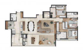 Apartamento com 4 Quartos à Venda, 145 m² em Brooklin Paulista - São Paulo