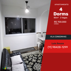 Apartamento com 4 Quartos à Venda,  em Vila Congonhas - São Paulo