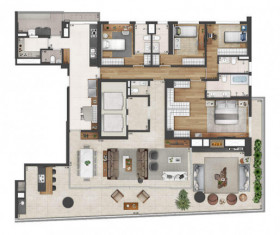 Apartamento com 4 Quartos à Venda, 285 m² em Itaim Bibi - São Paulo