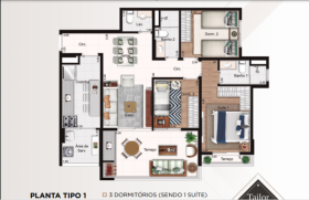 Apartamento com 3 Quartos à Venda, 86 m² em Vila Progresso - Guarulhos