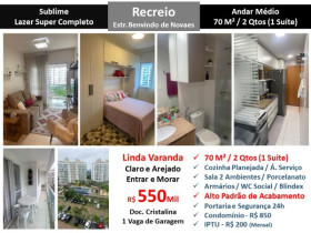 Apartamento com 2 Quartos à Venda, 70 m² em Recreio dos Bandeirantes - Rio de Janeiro