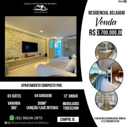 Apartamento com 3 Quartos à Venda, 300 m² em Adrianópolis - Manaus