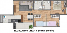 Apartamento com 3 Quartos à Venda, 63 m² em Vila Pereira Barreto - São Paulo
