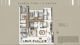 Apartamento com 4 Quartos à Venda, 210 m² em Campo Belo - São Paulo