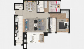 Apartamento com 3 Quartos à Venda, 67 m² em Centro - Osasco