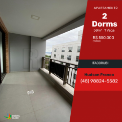Apartamento com 2 Quartos à Venda, 58 m² em Itacorubi - Florianópolis
