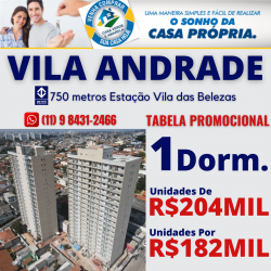 Apartamento com 1 Quarto à Venda, 31 m² em Vila das Belezas - São Paulo