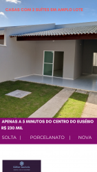 Casa com 2 Quartos à Venda, 90 m² em Guaribas - Eusébio