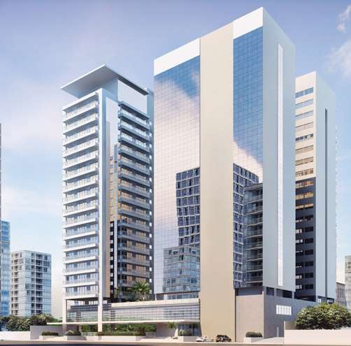Imagem de fundo do condomínio Condomínio Trinity Life Style By Meliá Comercial - Gonzaga - Santos - SP