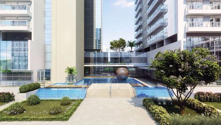 Imagem de fundo do condomínio Condomínio Trinity Life Style By Meliá Residencial - Gonzaga - Santos - SP