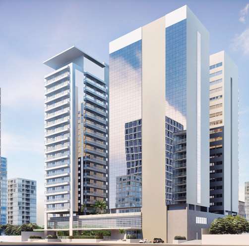 Imagem de fundo do condomínio Condomínio Trinity Life Style By Meliá Residencial - Gonzaga - Santos - SP