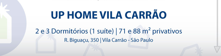 Imagem de fundo do condomínio Condomínio Up - Home Vila Carrão - São Paulo - SP