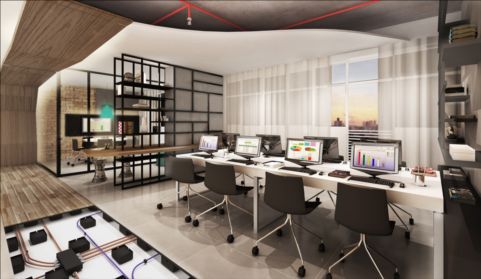 Imagem de fundo do condomínio Condomínio Win Work Offices E Club - Gonzaga - Santos - SP