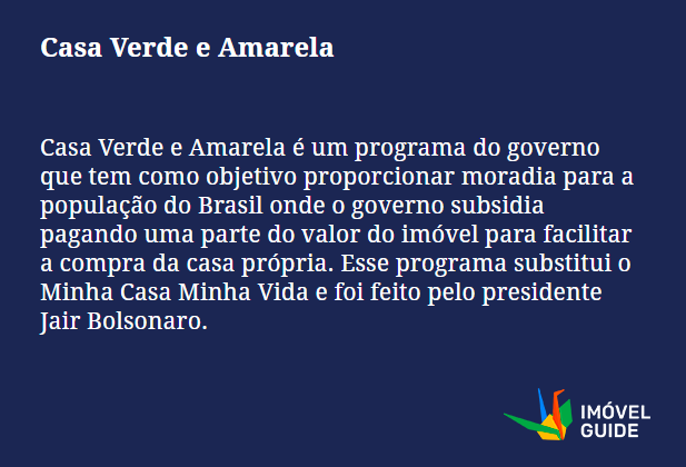 Casa Verde e Amarela