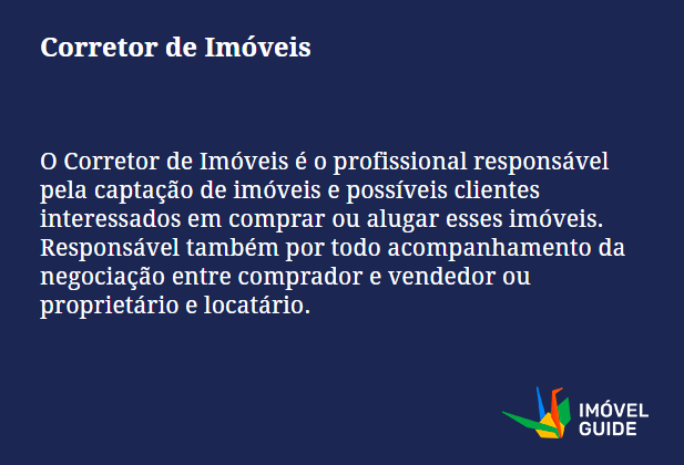 Corretor de Imóveis