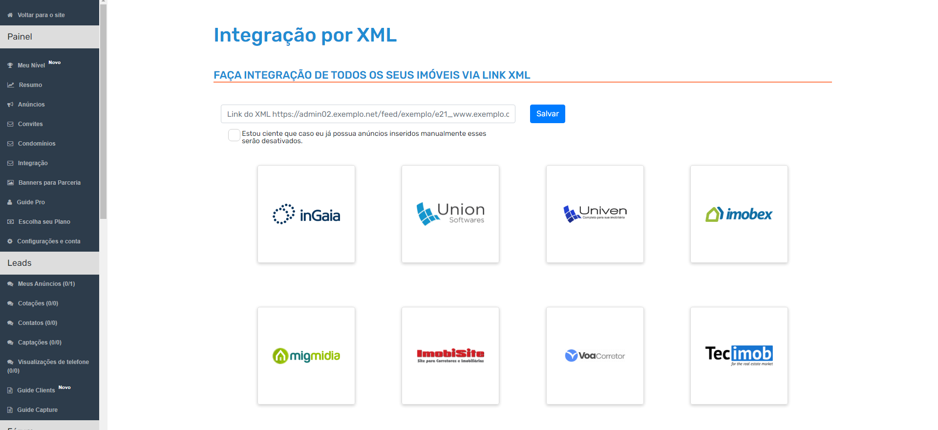 integracao imovel guide